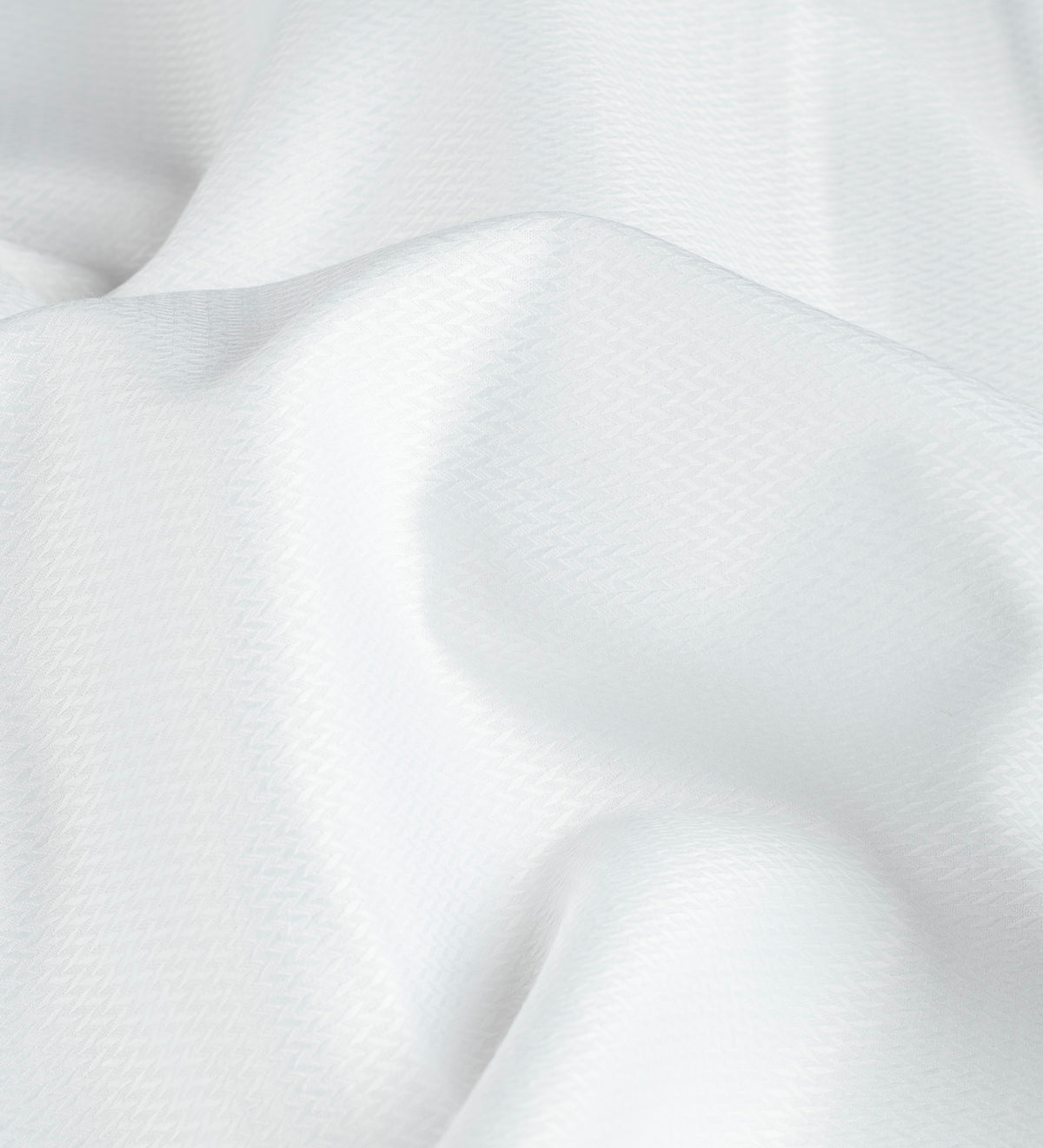 Micro Chevron White by D&J ELITUS (Unstitched Shirting Fabric)