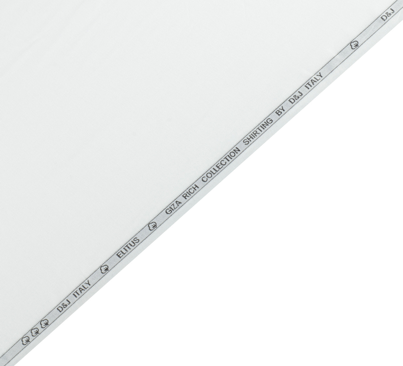 White Twill by D&J ELITUS (Unstitched Shirting Fabric)