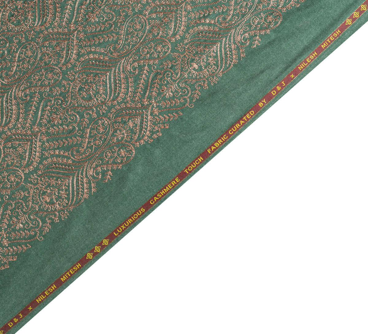 Sage Royale Paisley By D&J (Unstitched Ethnic Fabric)
