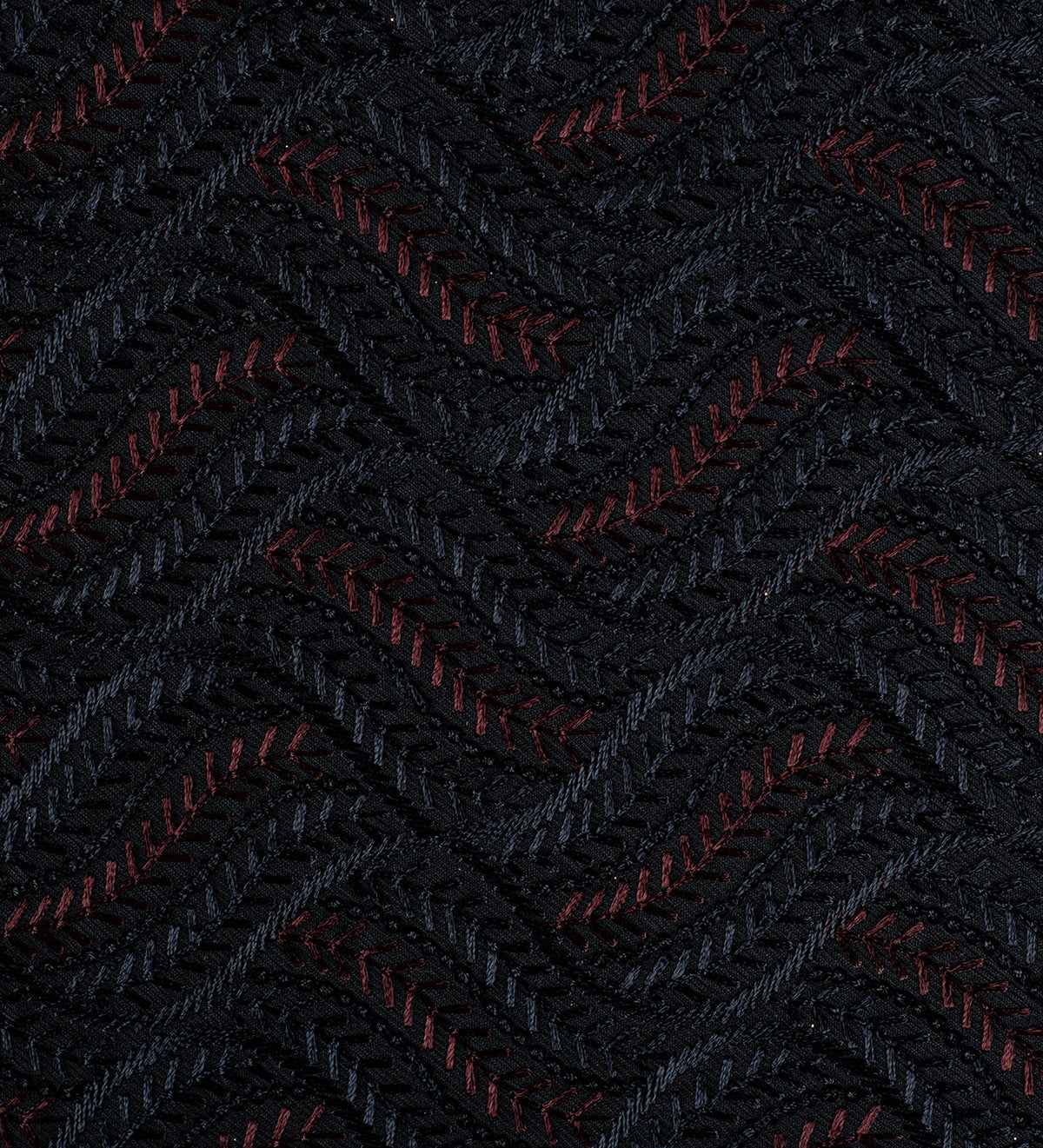 Noir Burgundy Chevron By D&J (Unstitched Ethnic Fabric)