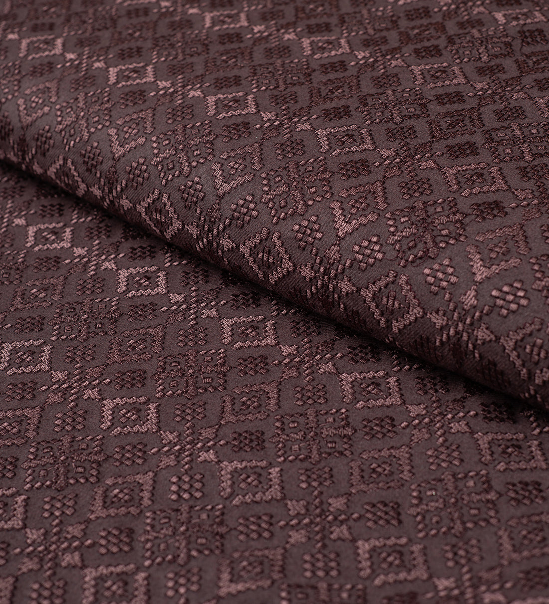 Espresso Mocha Jacquard (Unstitched Ethnic Fabric)