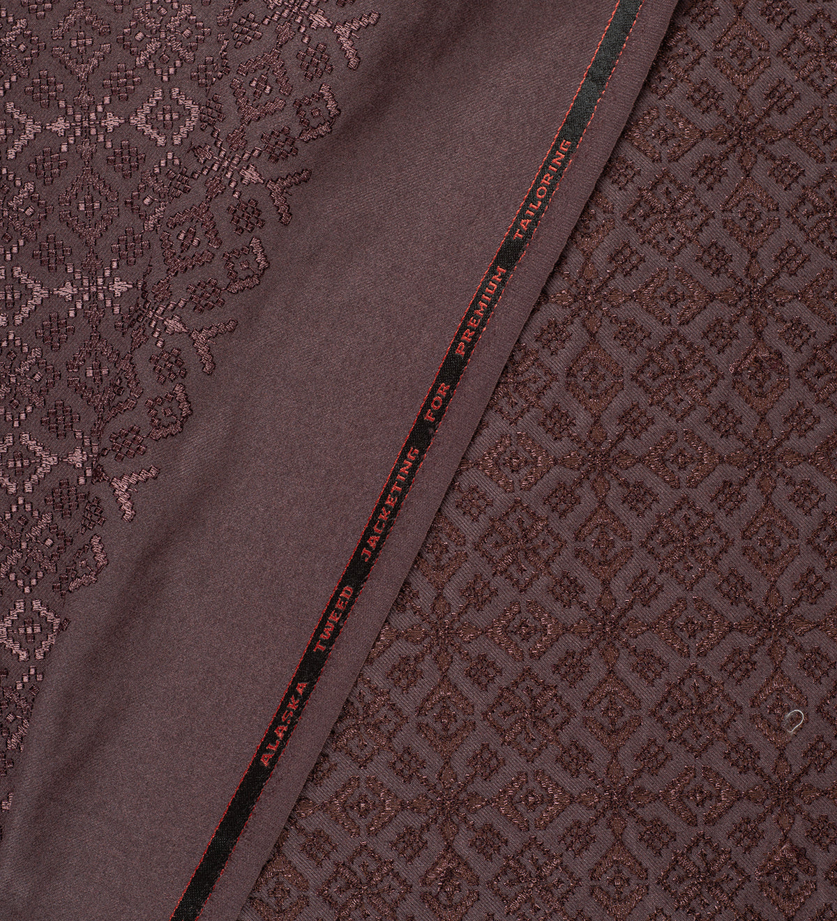 Espresso Mocha Jacquard (Unstitched Ethnic Fabric)
