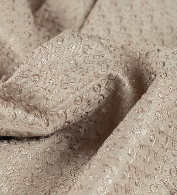 Champagne Beige Jacquard By D&J (Unstitched Ethnic Fabric)