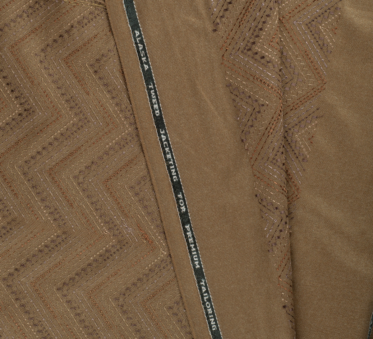 Taupe Jacquard By D&J (Unstitched Ethnic Fabric)