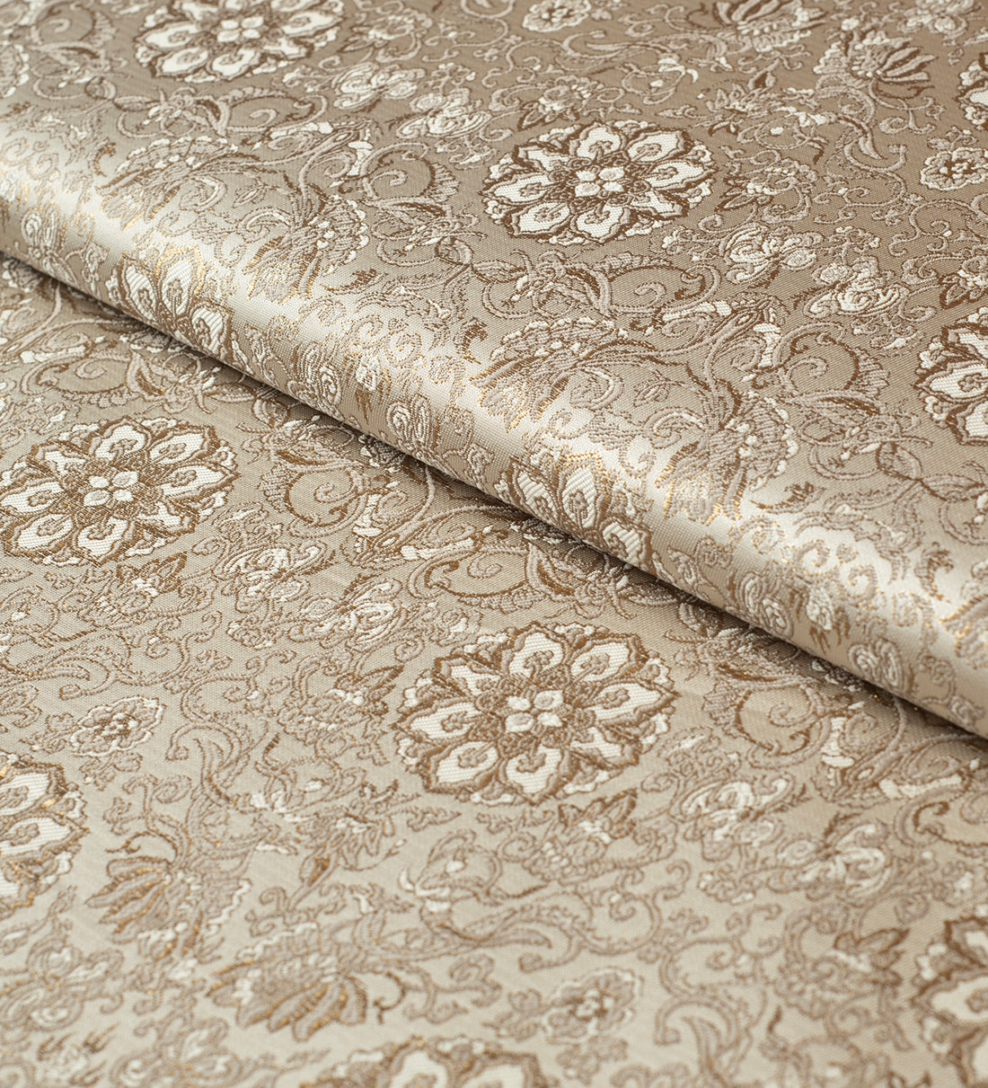 Ivory Floral (Unstitched Ethnic Fabric)