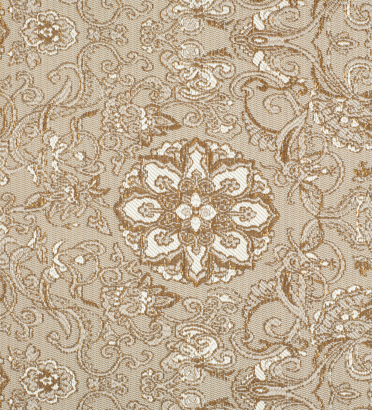 Ivory Floral (Unstitched Ethnic Fabric)