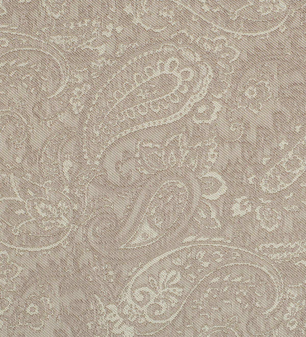 Taupe Beige Paisley (Unstitched Ethnic Fabric)