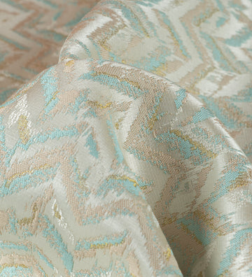 Aqua Serene (Unstitched Ethnic Fabric)