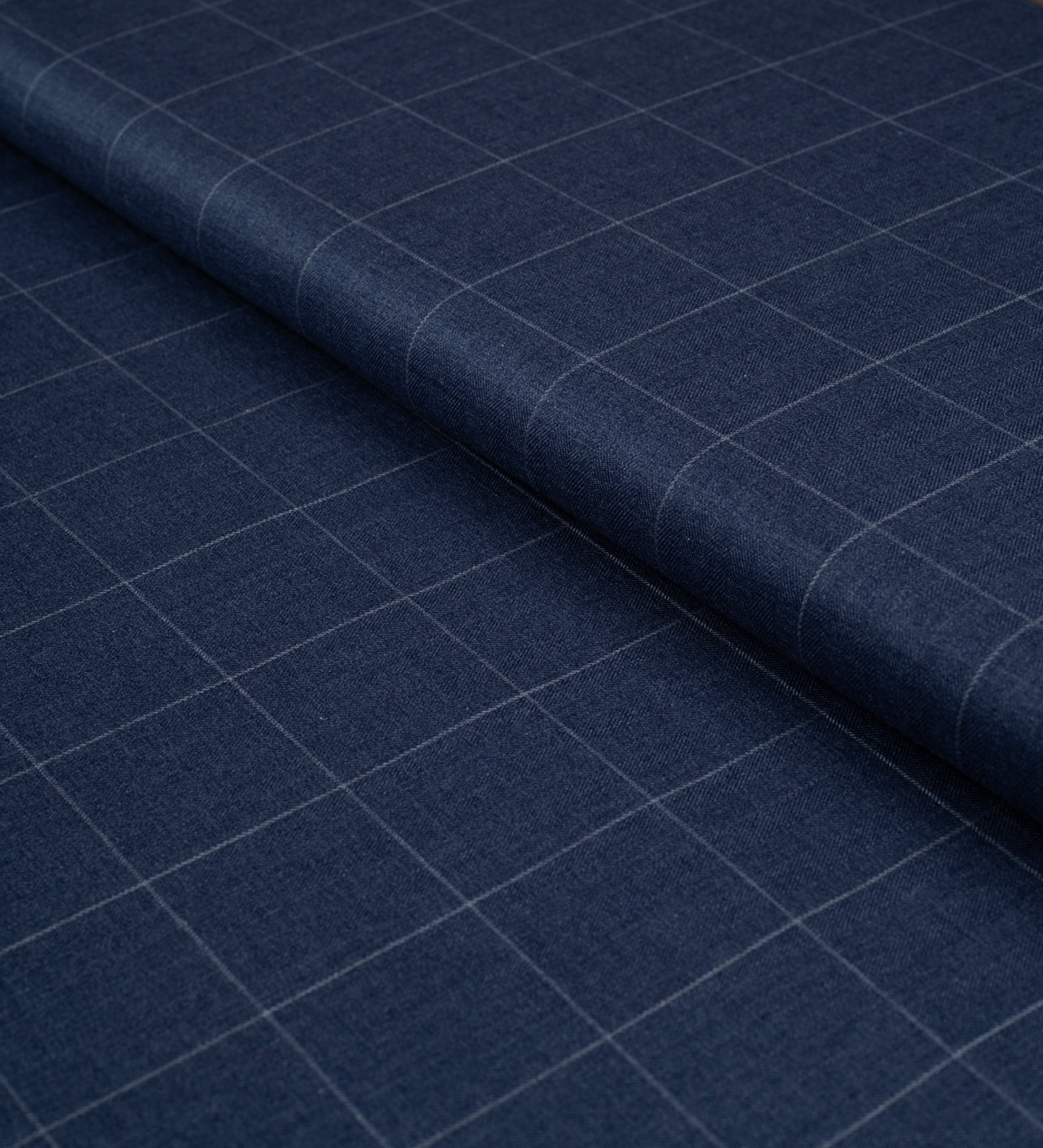 Ink Navy by Tessitura Monti (Unstitched Shirting Fabric)