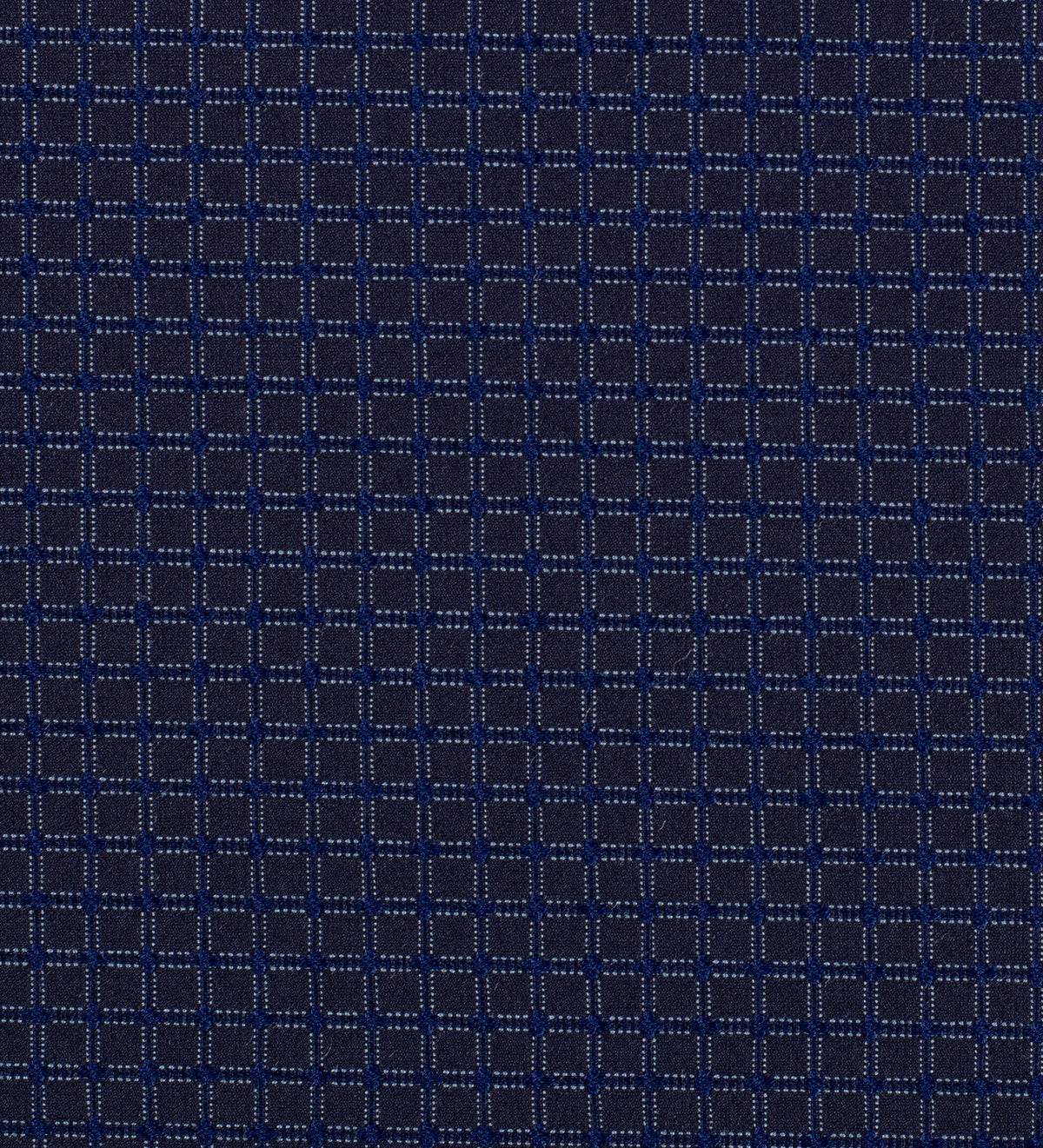 Midnight Azure Grid (Unstitched Shirting Fabric)