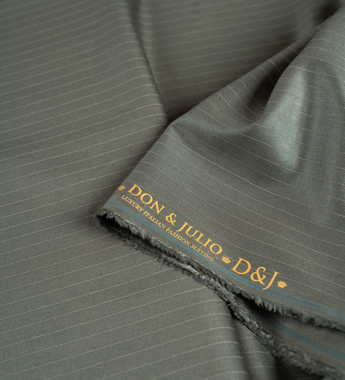 Olive Argent By D&J Italy (Unstitched Suiting Fabric)