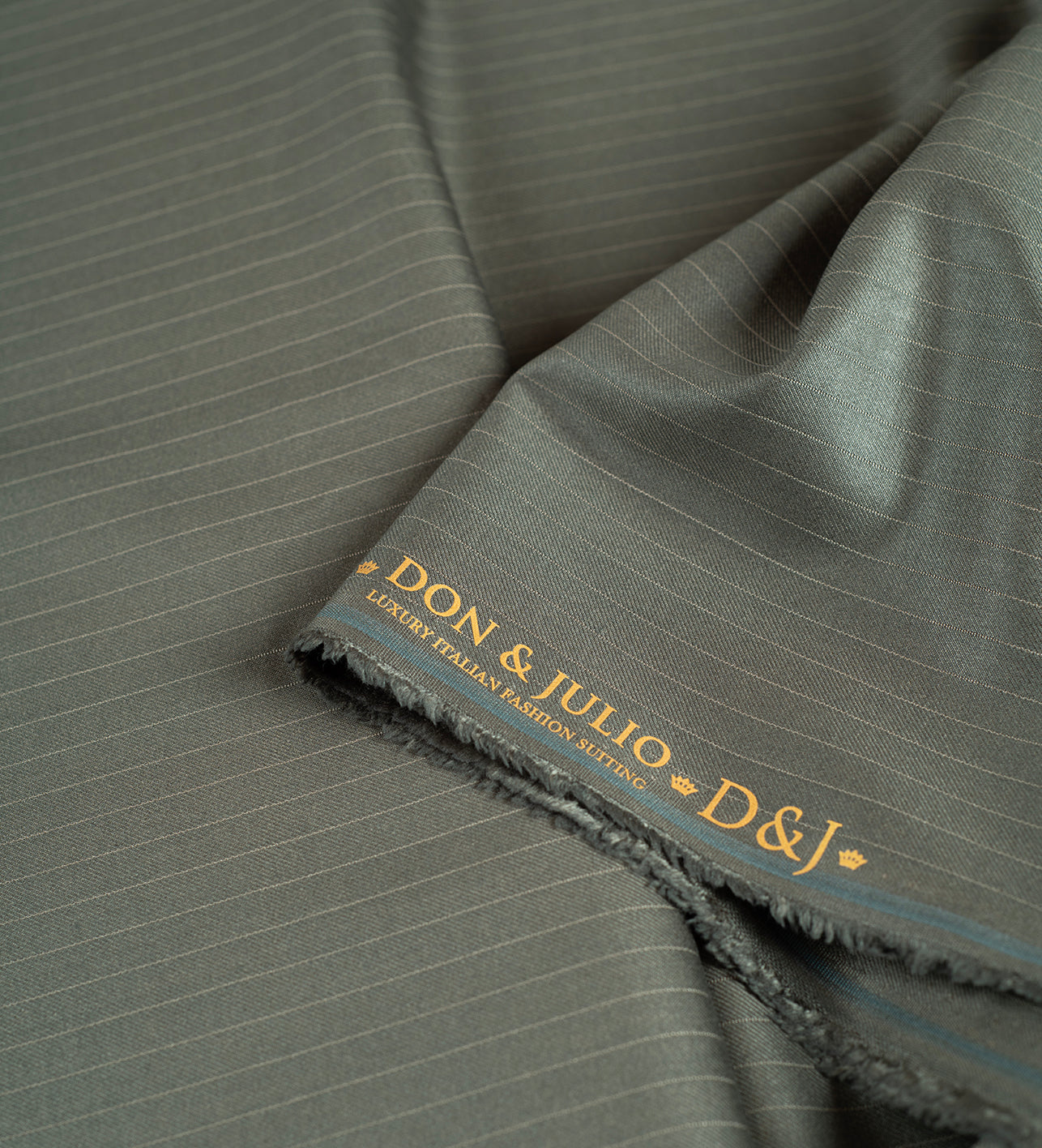 Olive Argent By D&J Italy (Unstitched Suiting Fabric)