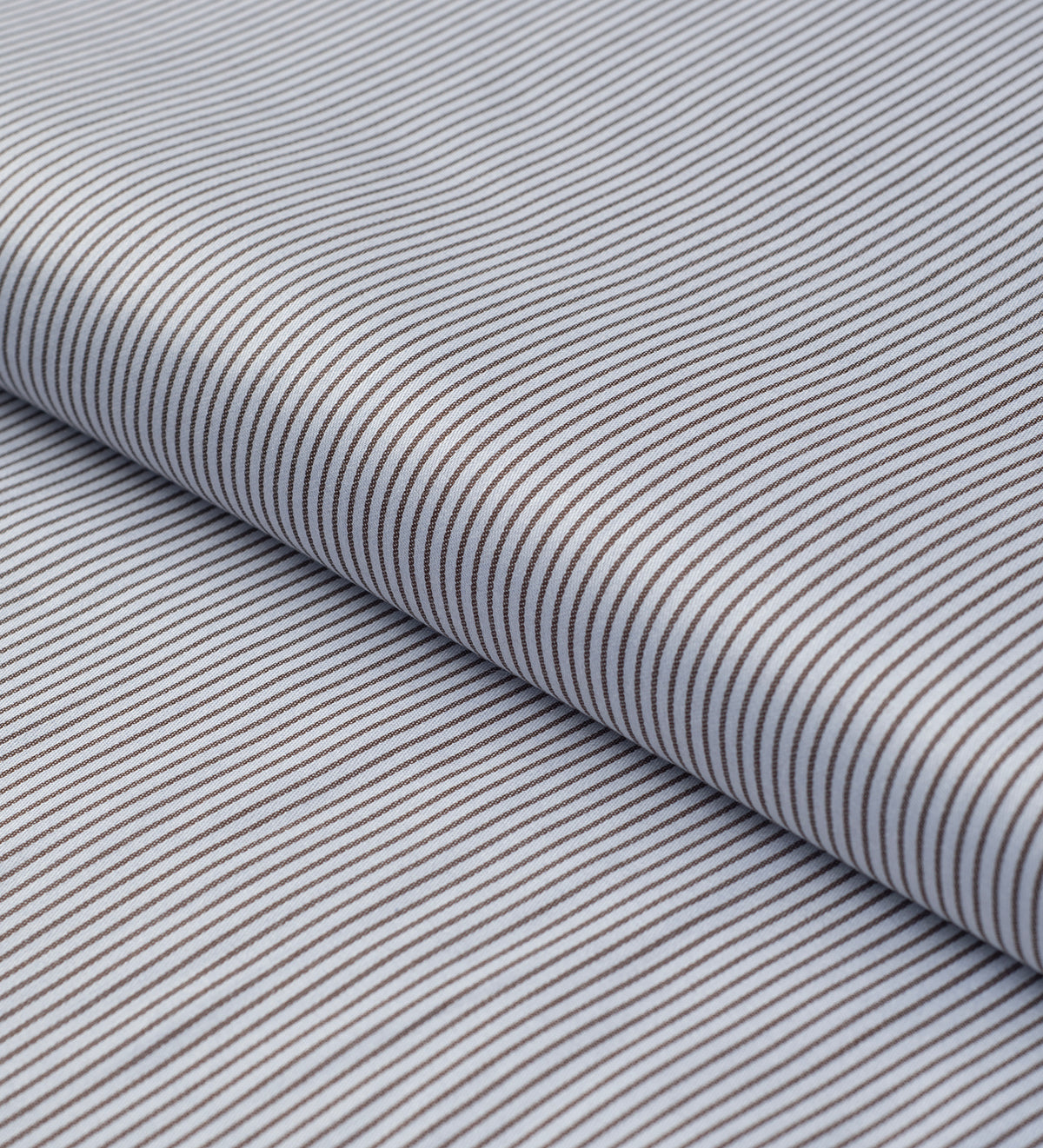 Espresso Shadow Stripe (Unstitched Shirting Fabric)