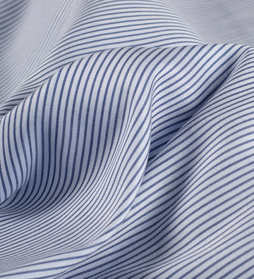 Azure Pinstripe (Unstitched Shirting Fabric)