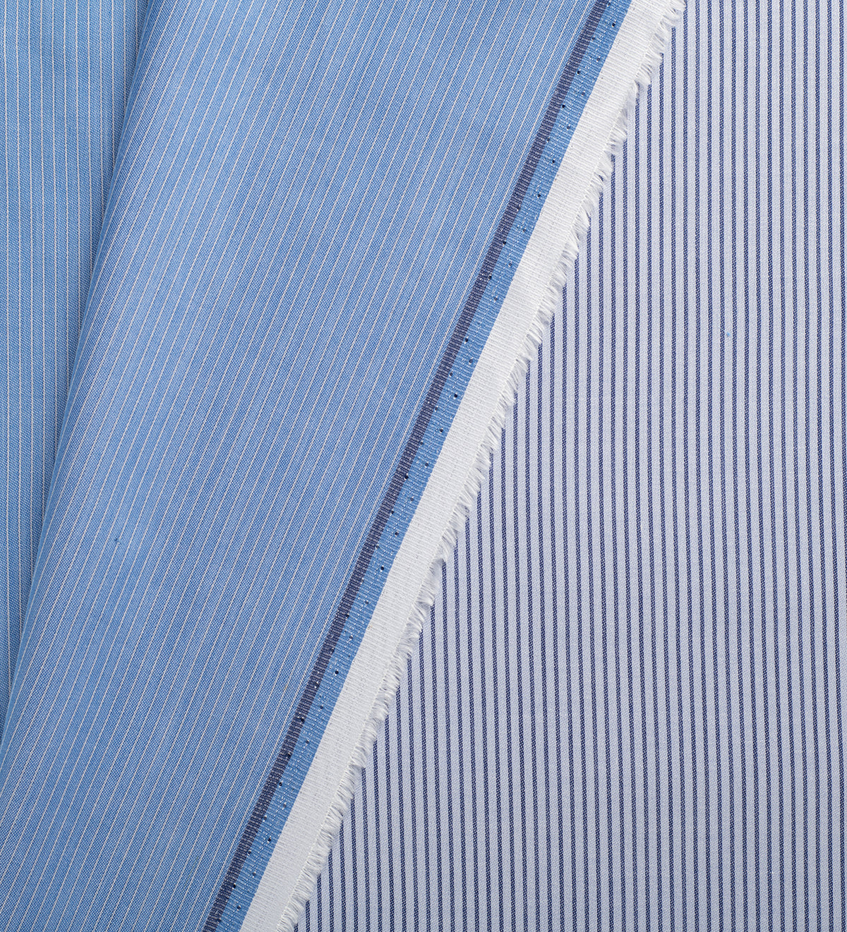 Azure Pinstripe (Unstitched Shirting Fabric)
