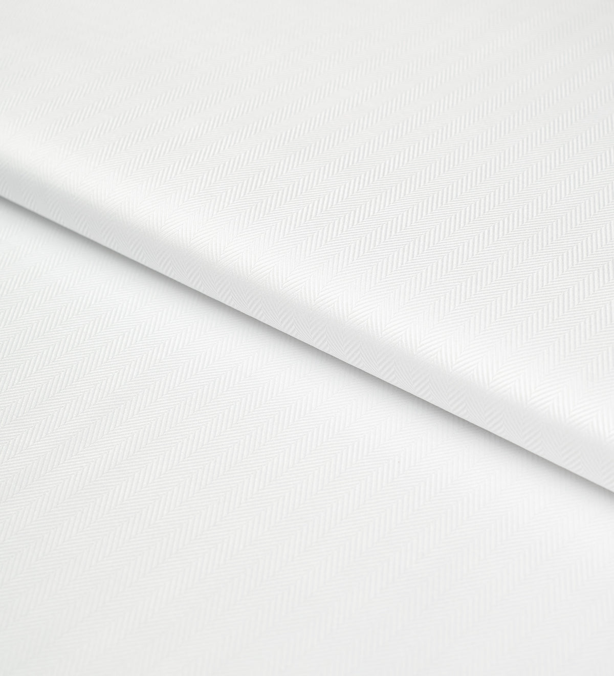 White Herringbone(Unstitched Shirting Fabric)