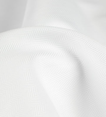 White Herringbone(Unstitched Shirting Fabric)