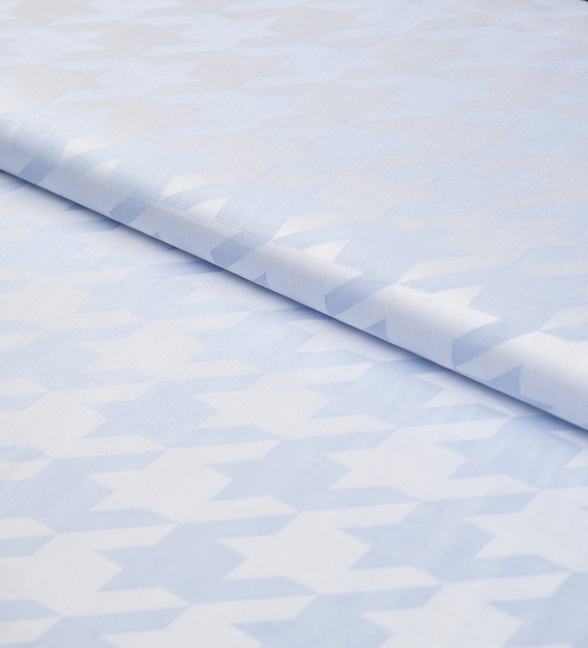 Blue Textured Check(Unstitched Shirting Fabric)