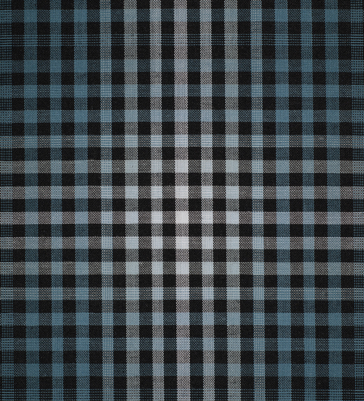 Midnight Blue Windowpane(Unstitched Shirting Fabric)