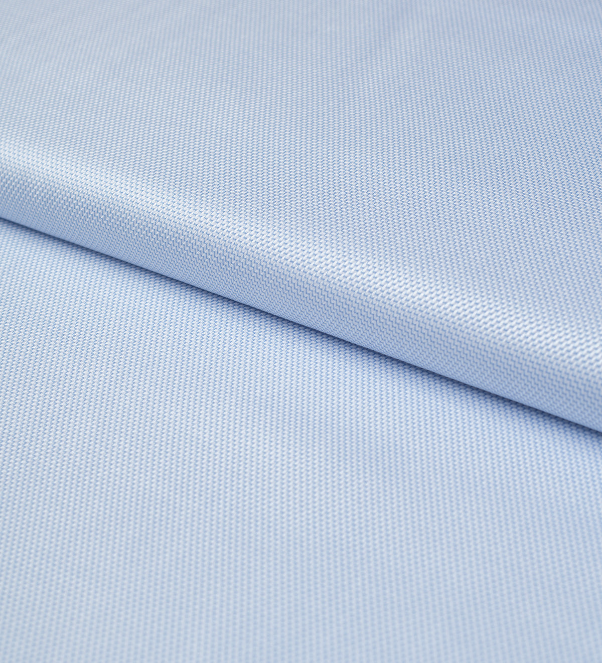 Powder Blue Chevron(Unstitched Shirting Fabric)