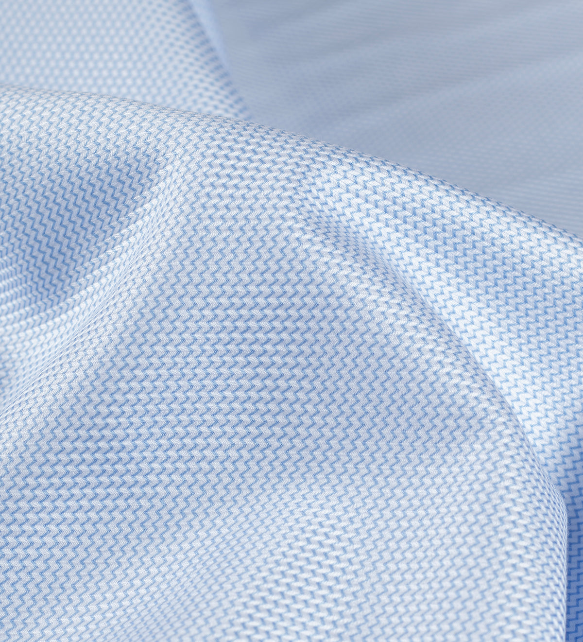 Powder Blue Chevron(Unstitched Shirting Fabric)