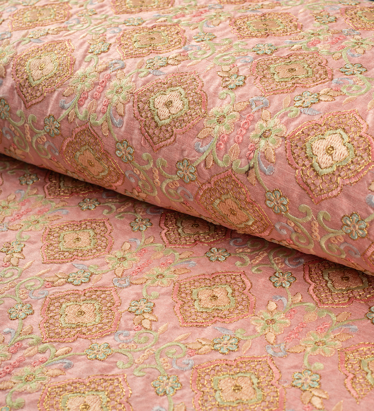 Blush Garden Royale (Unstitched Ethnic Fabric)
