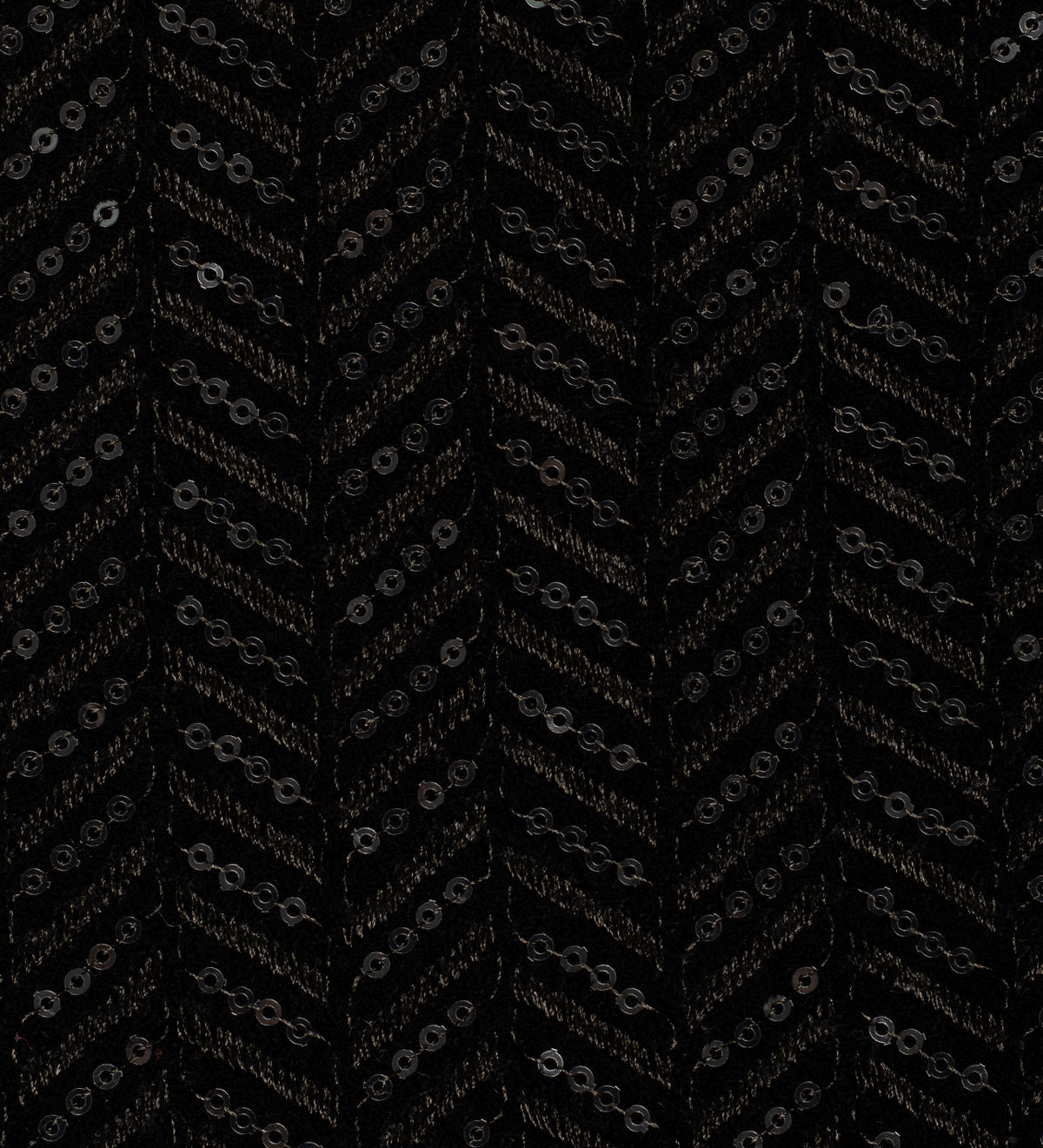 Noir Sequin Velvet (Unstitched Ethnic Fabric)