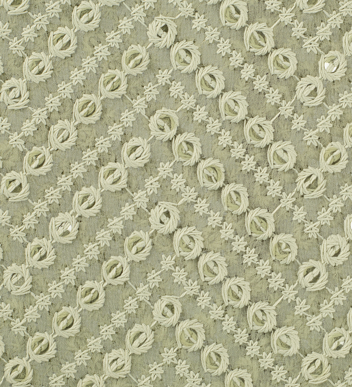 Sage Rose Chikankari (Unstitched Ethnic Fabric)