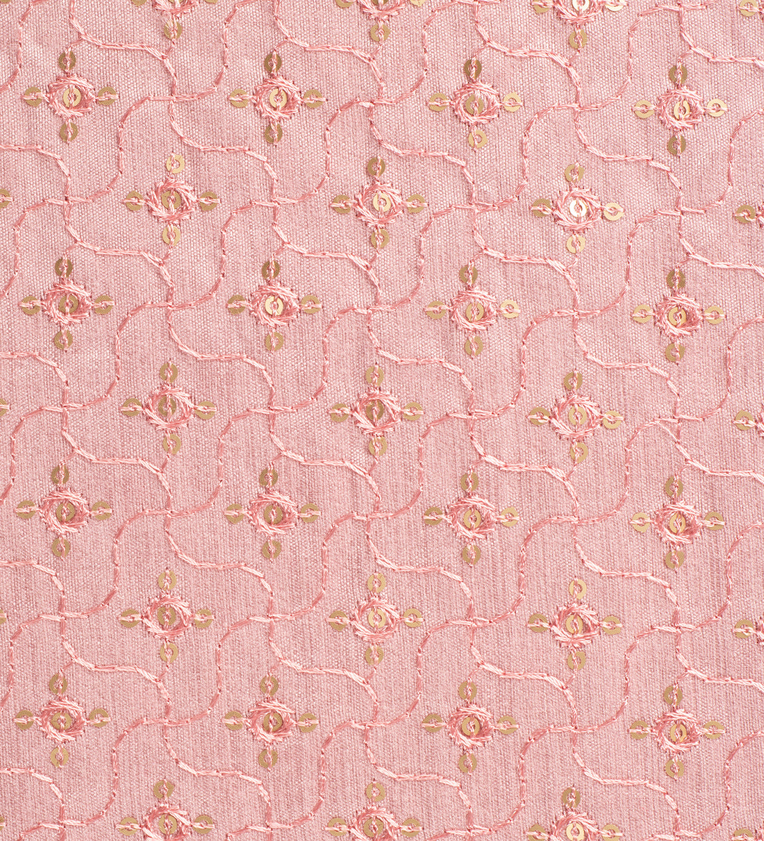 Blush Rosette Luxe (Unstitched Ethnic Fabric)