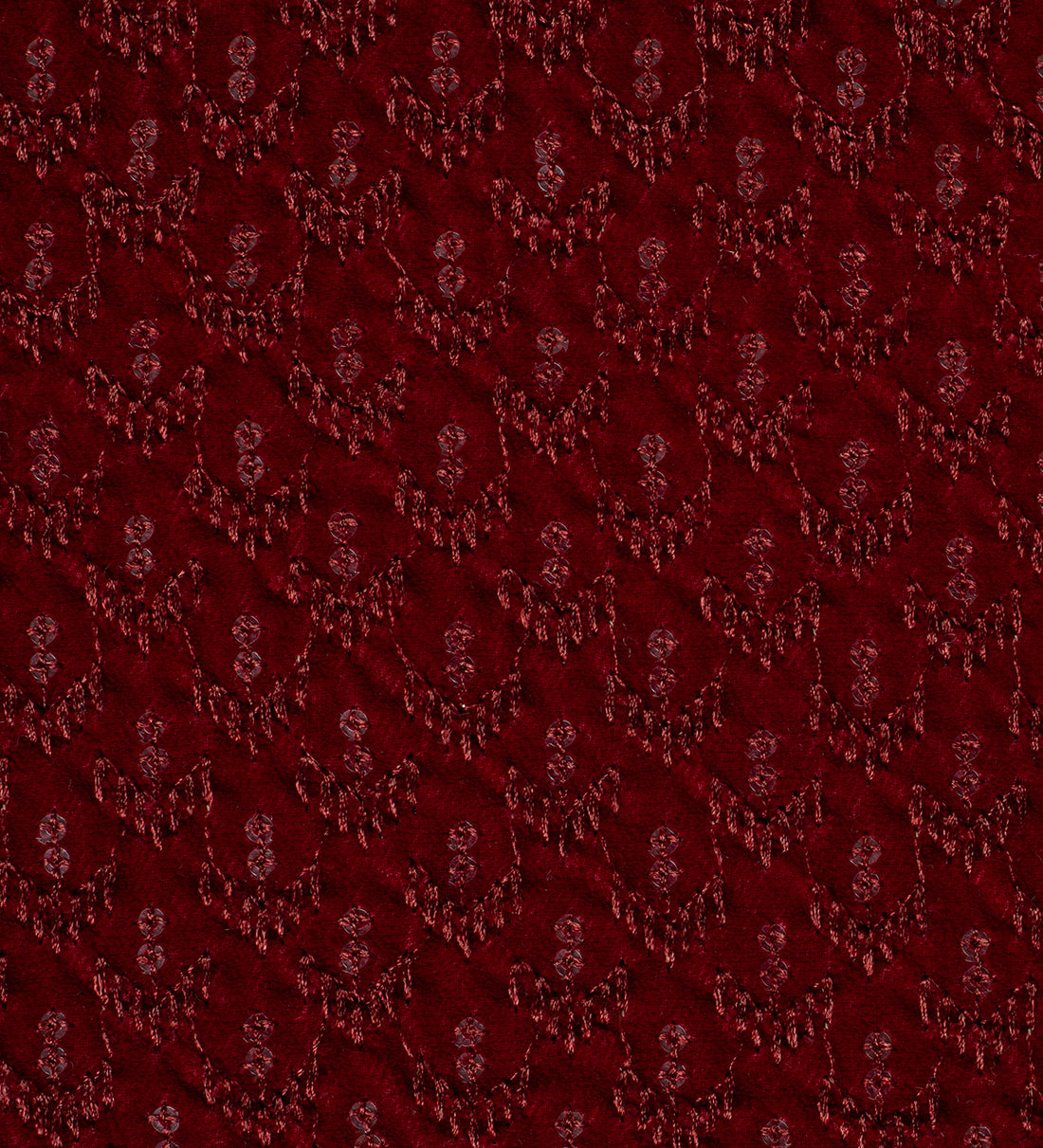 Burgundy Velvet Royale (Unstitched Ethnic Fabric)