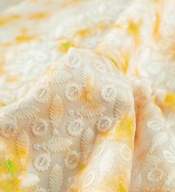 Ivory Sunlit Chikankari (Unstitched Ethnic Fabric)