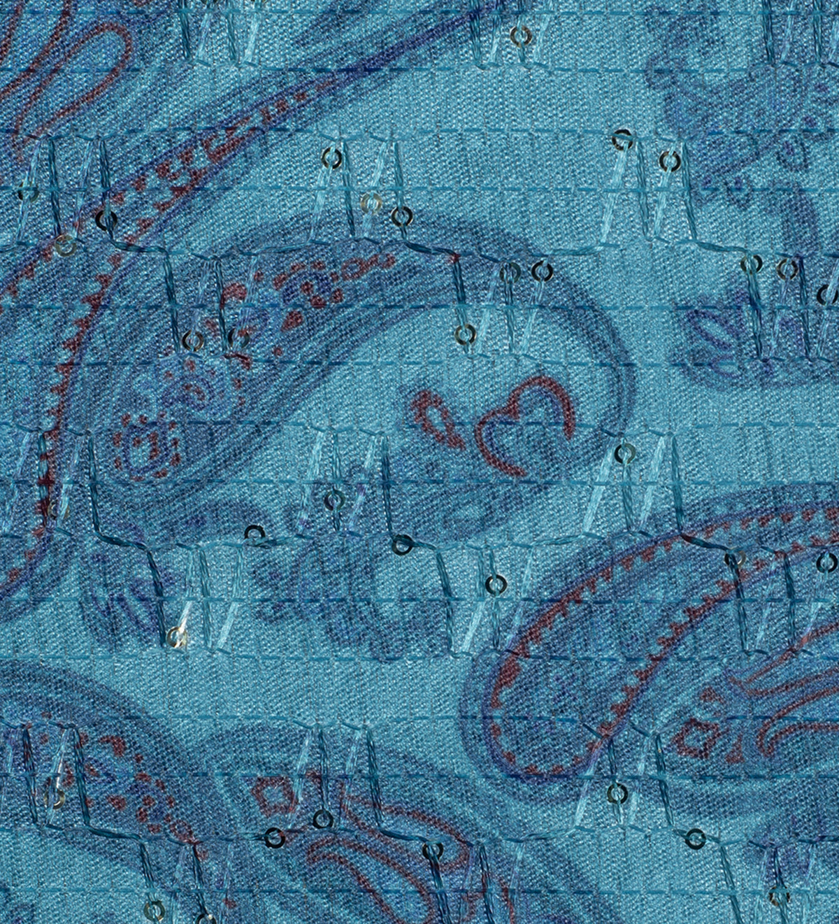 Azure Heritage Jacquard (Unstitched Ethnic Fabric)