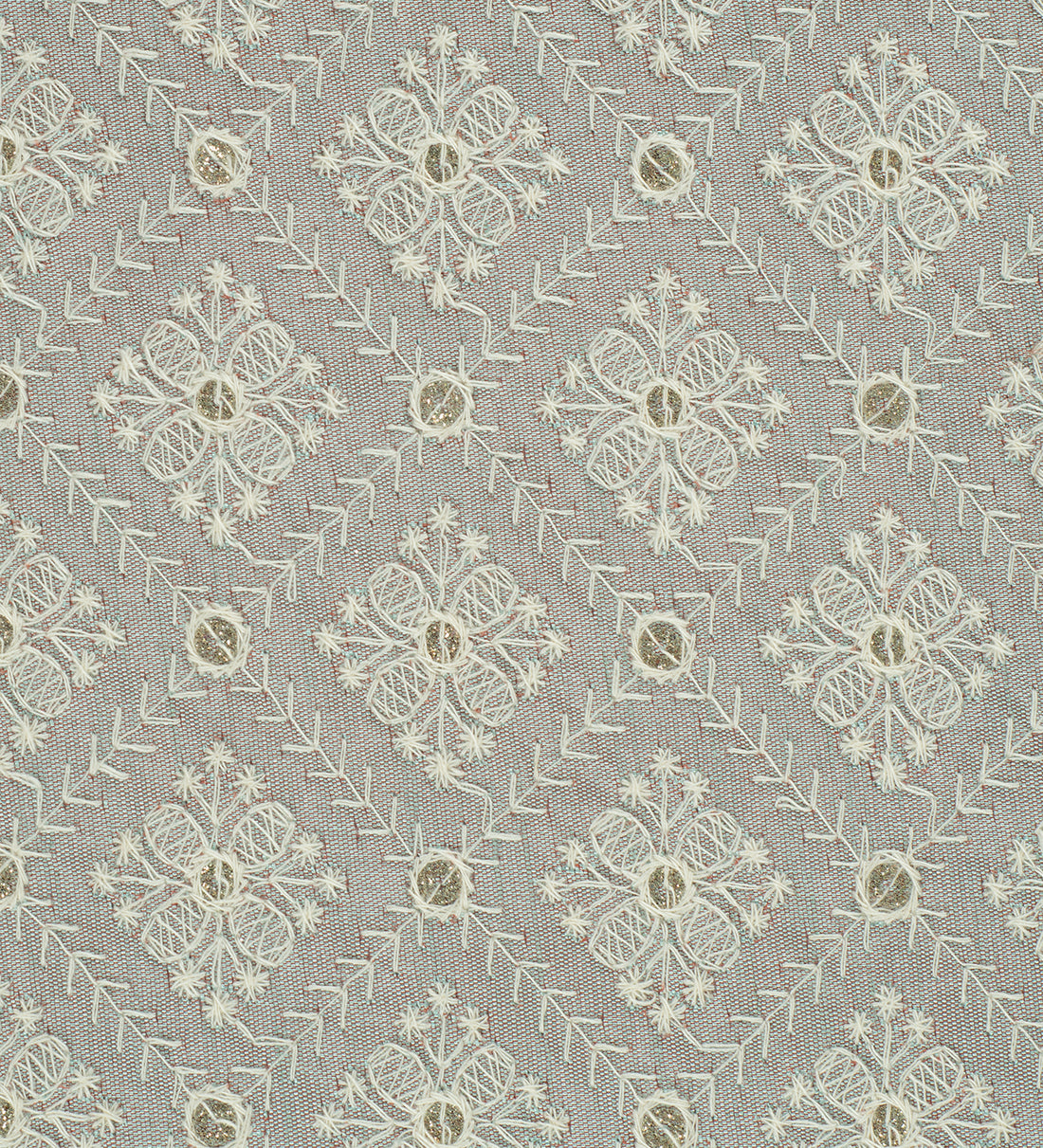 Frosted Blossom Tulle (Unstitched Ethnic Fabric)