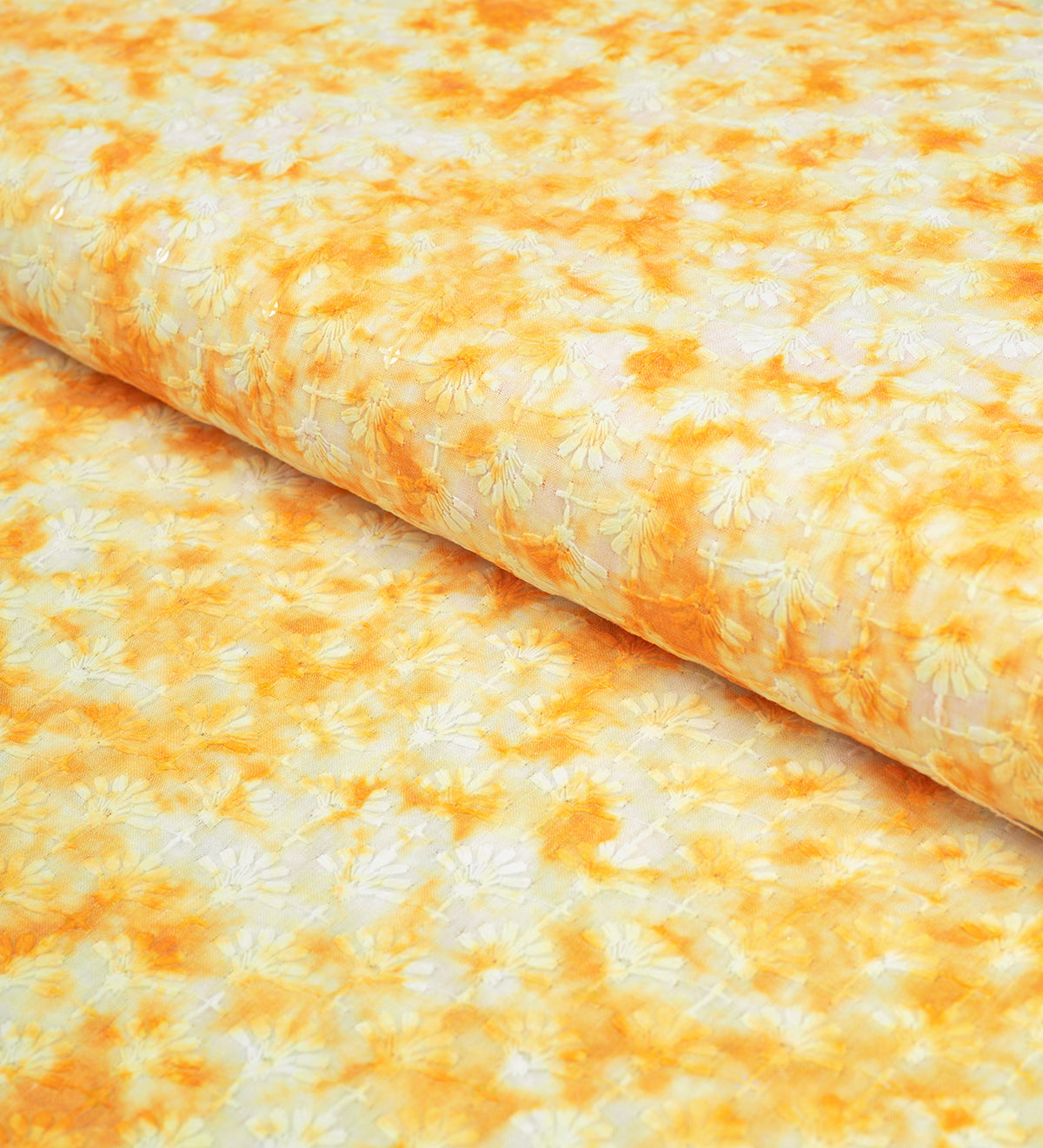 Golden Sunflower Veil (Unstitched Ethnic Fabric)
