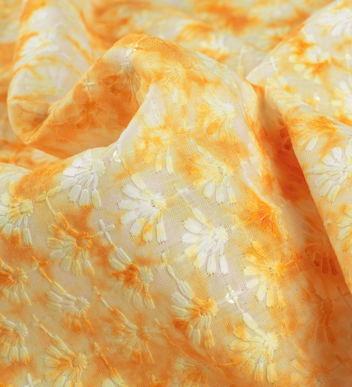 Golden Sunflower Veil (Unstitched Ethnic Fabric)