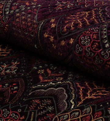 Midnight Heritage Embroidery (Unstitched Ethnic Fabric)