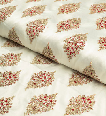 Ivory Royale Embellish (Unstitched Ethnic Fabric)