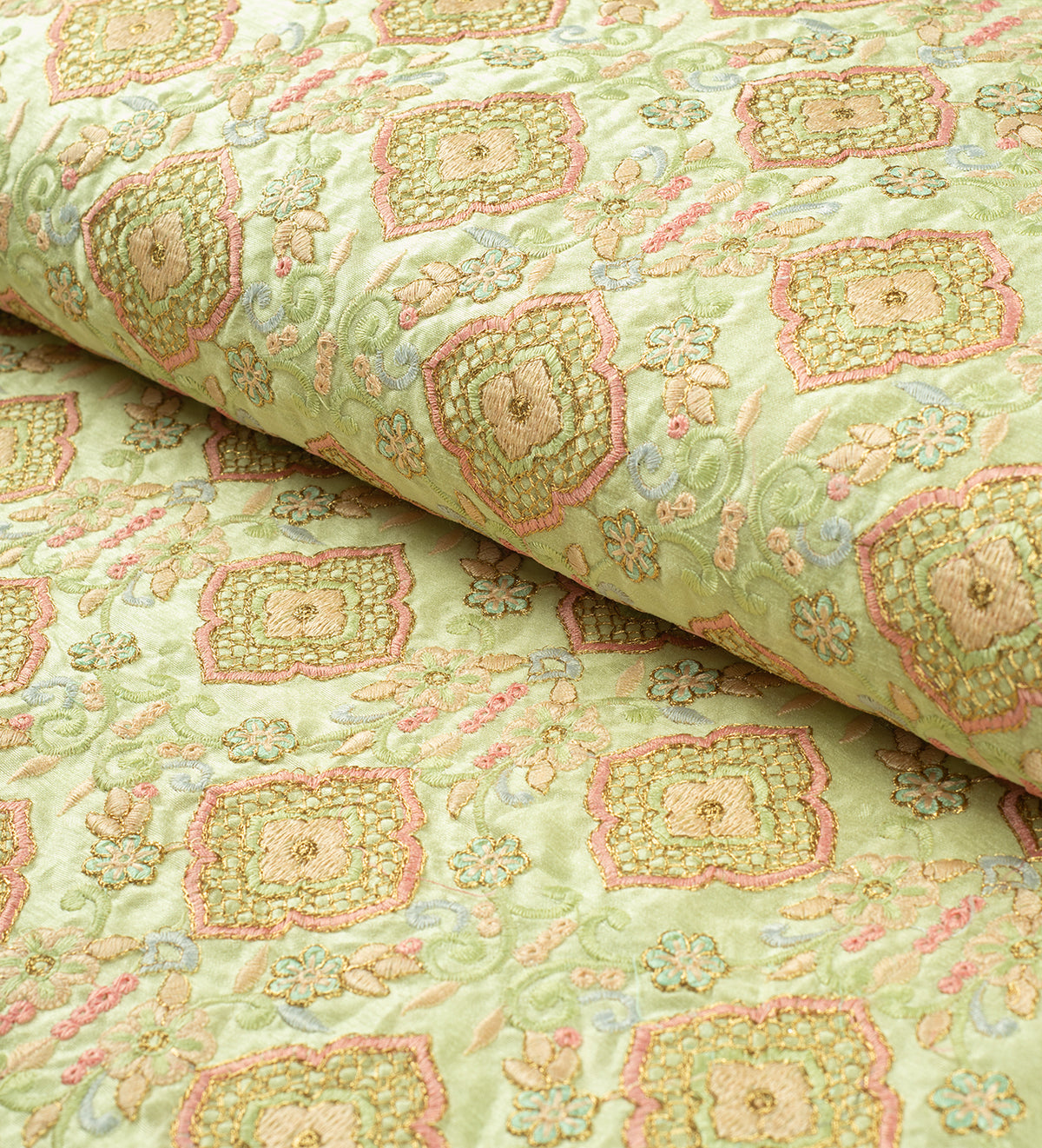 Pastel Garden Royale (Unstitched Ethnic Fabric)