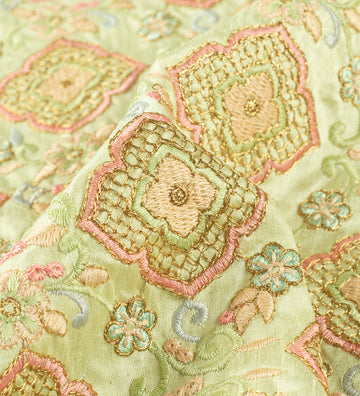 Pastel Garden Royale (Unstitched Ethnic Fabric)