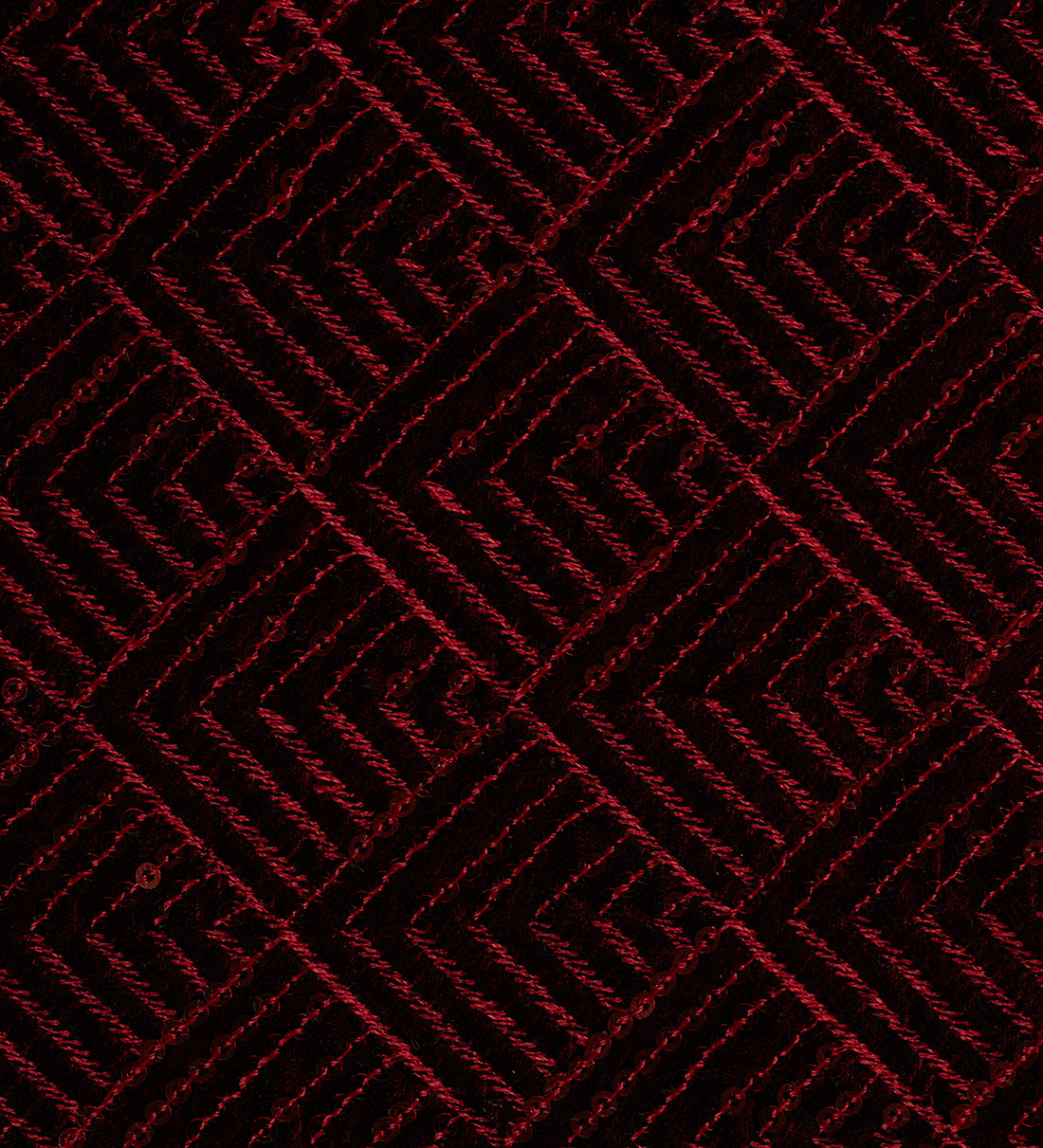 Crimson Noir Luxe (Unstitched Ethnic Fabric)