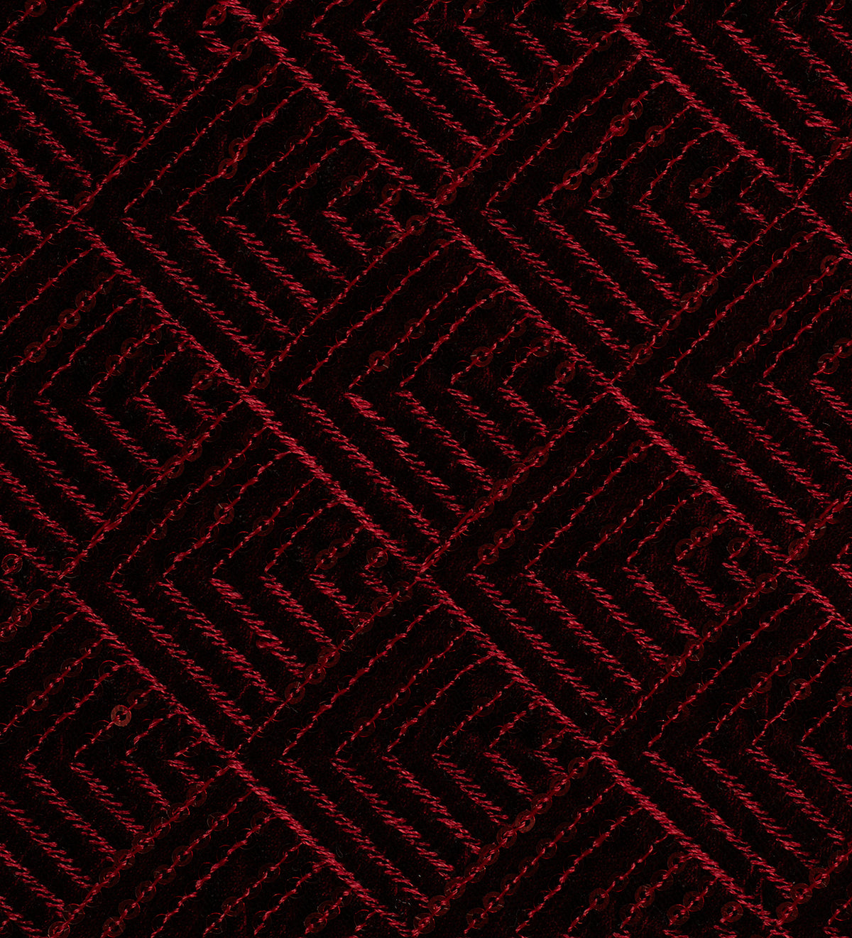Crimson Noir Luxe (Unstitched Ethnic Fabric)