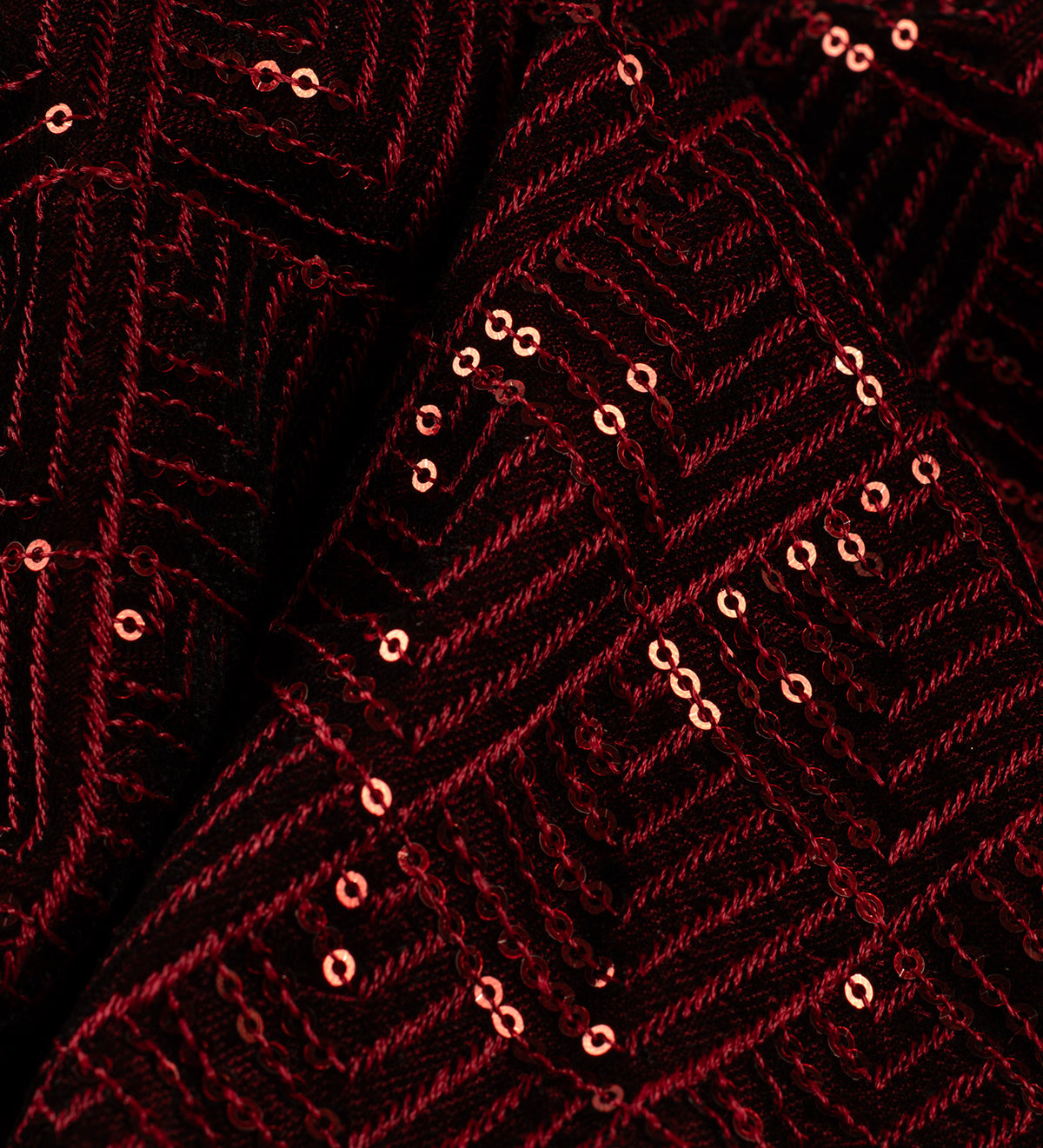 Crimson Noir Luxe (Unstitched Ethnic Fabric)