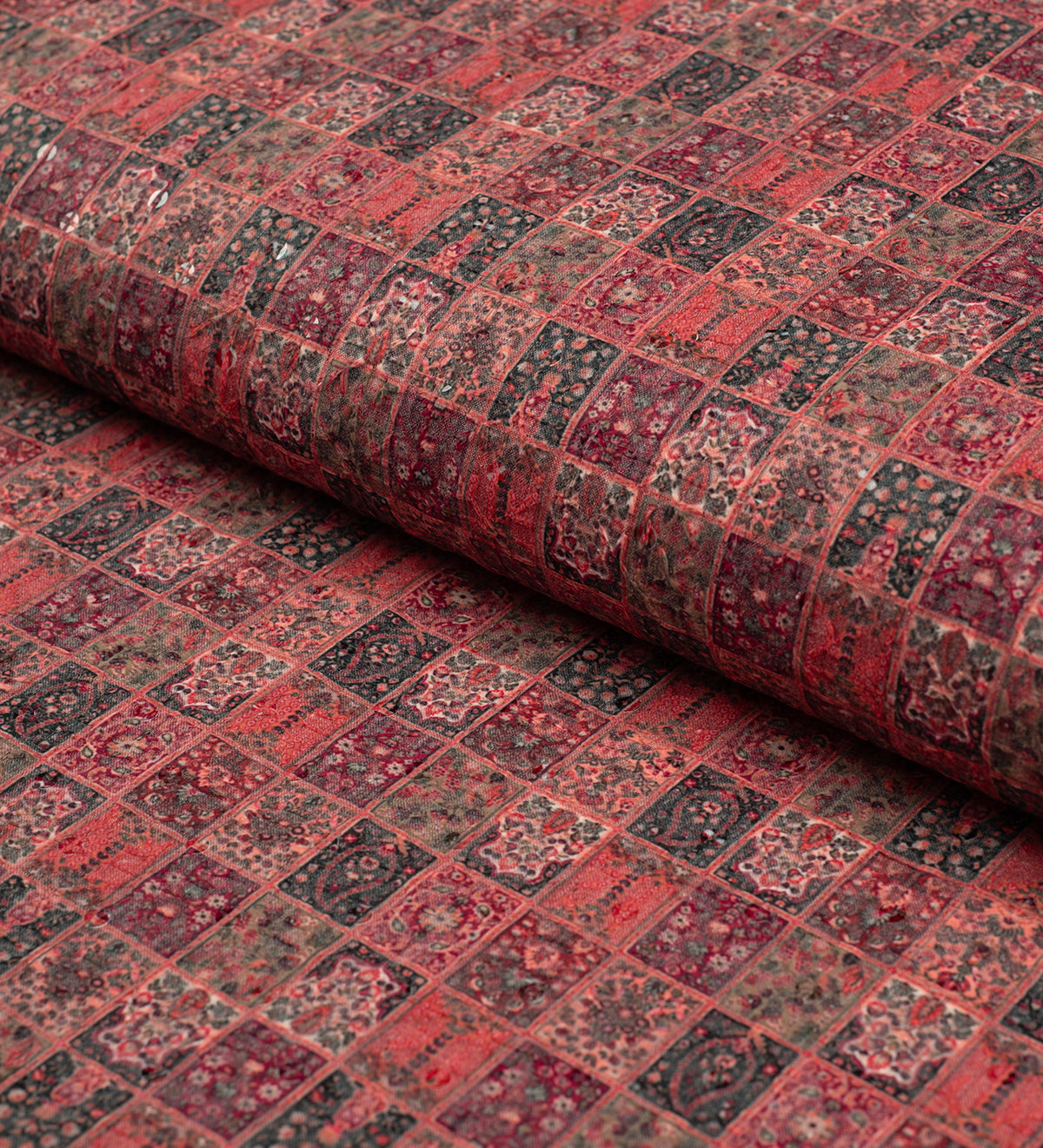 Crimson Heritage Patchwork (Unstitched Ethnic Fabric)