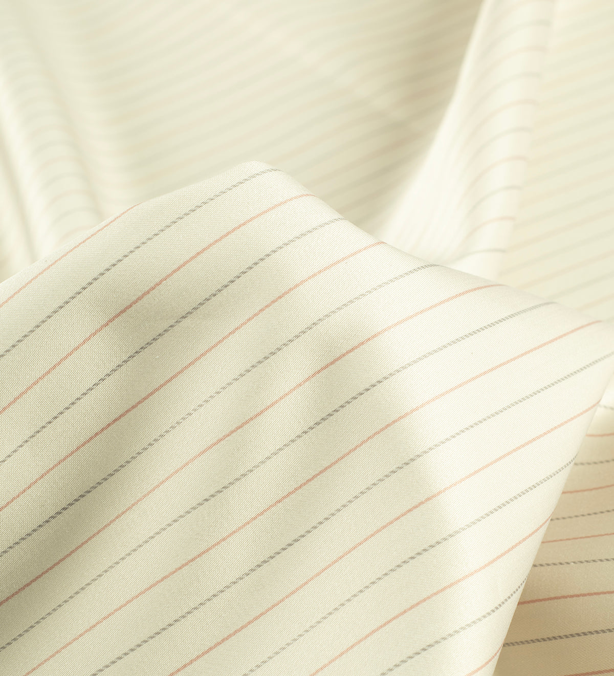 Ivory Whisper Stripe by Tessitura Monti (Unstitched Shirting Fabric)