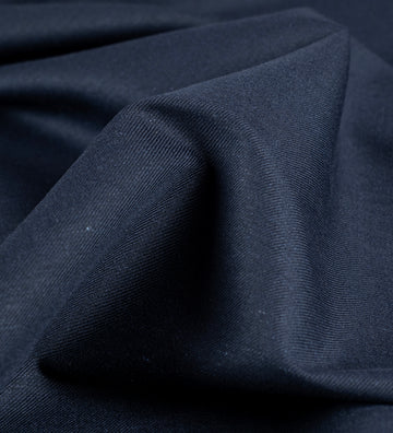 Midnight Navy Twill 120's By Rare Wool (Unstitched Linen Suiting Fabric)