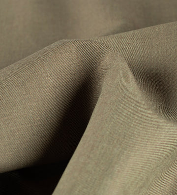 Olive Taupe Twill 120's By Rare Wool (Unstitched Linen Suiting Fabric)