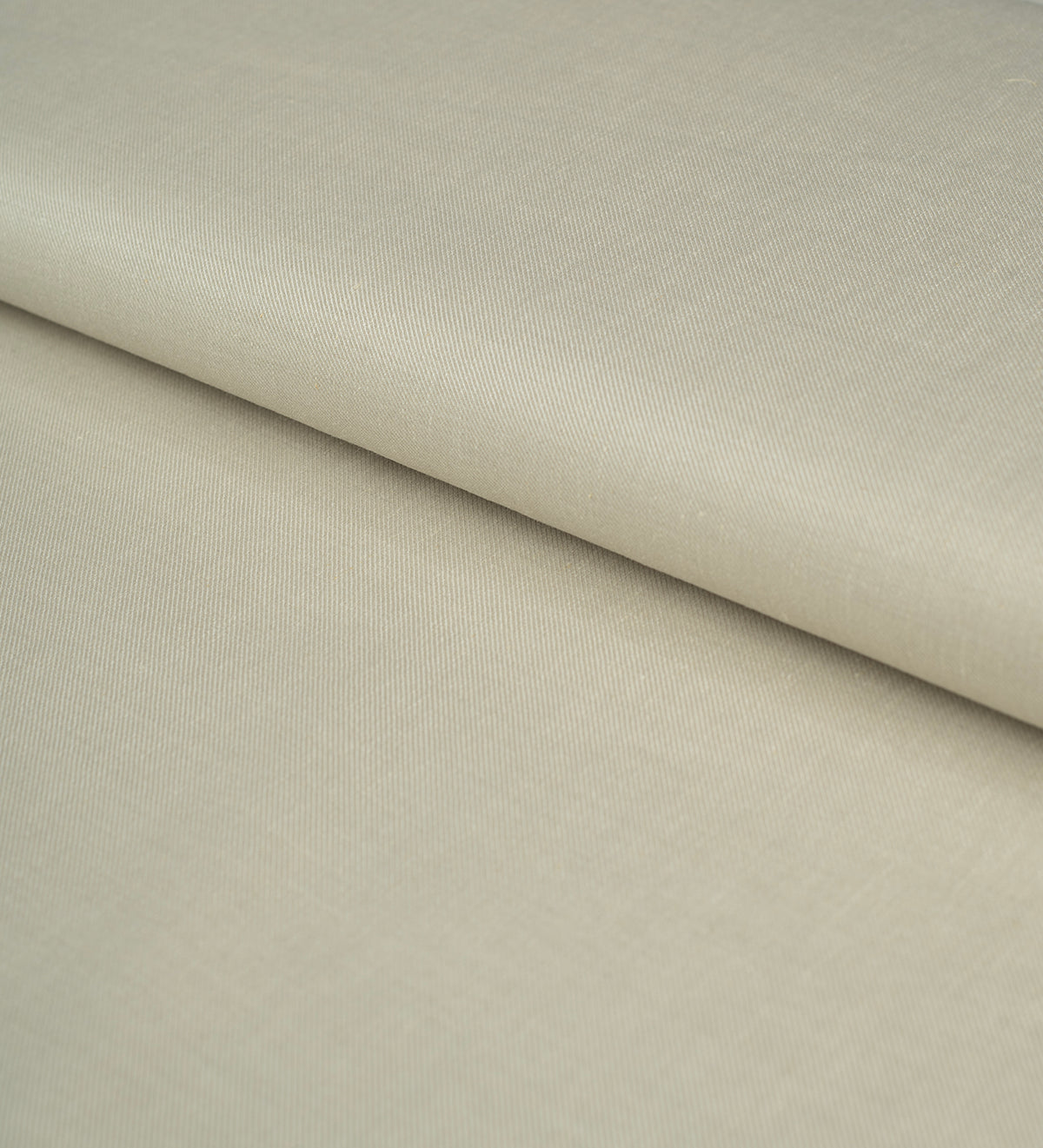 Ecru Heritage Twill 120's By Rare Wool (Unstitched Linen Suiting Fabric)