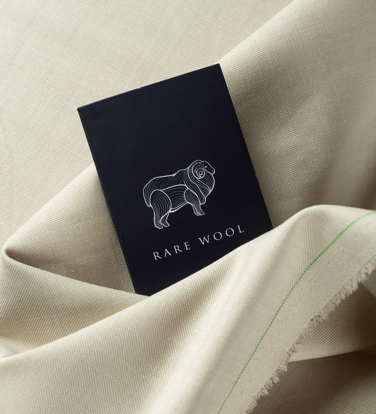 Ecru Heritage Twill 120's By Rare Wool (Unstitched Linen Suiting Fabric)