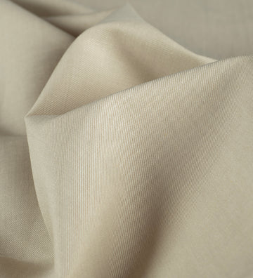 Ecru Heritage Twill 120's By Rare Wool (Unstitched Linen Suiting Fabric)