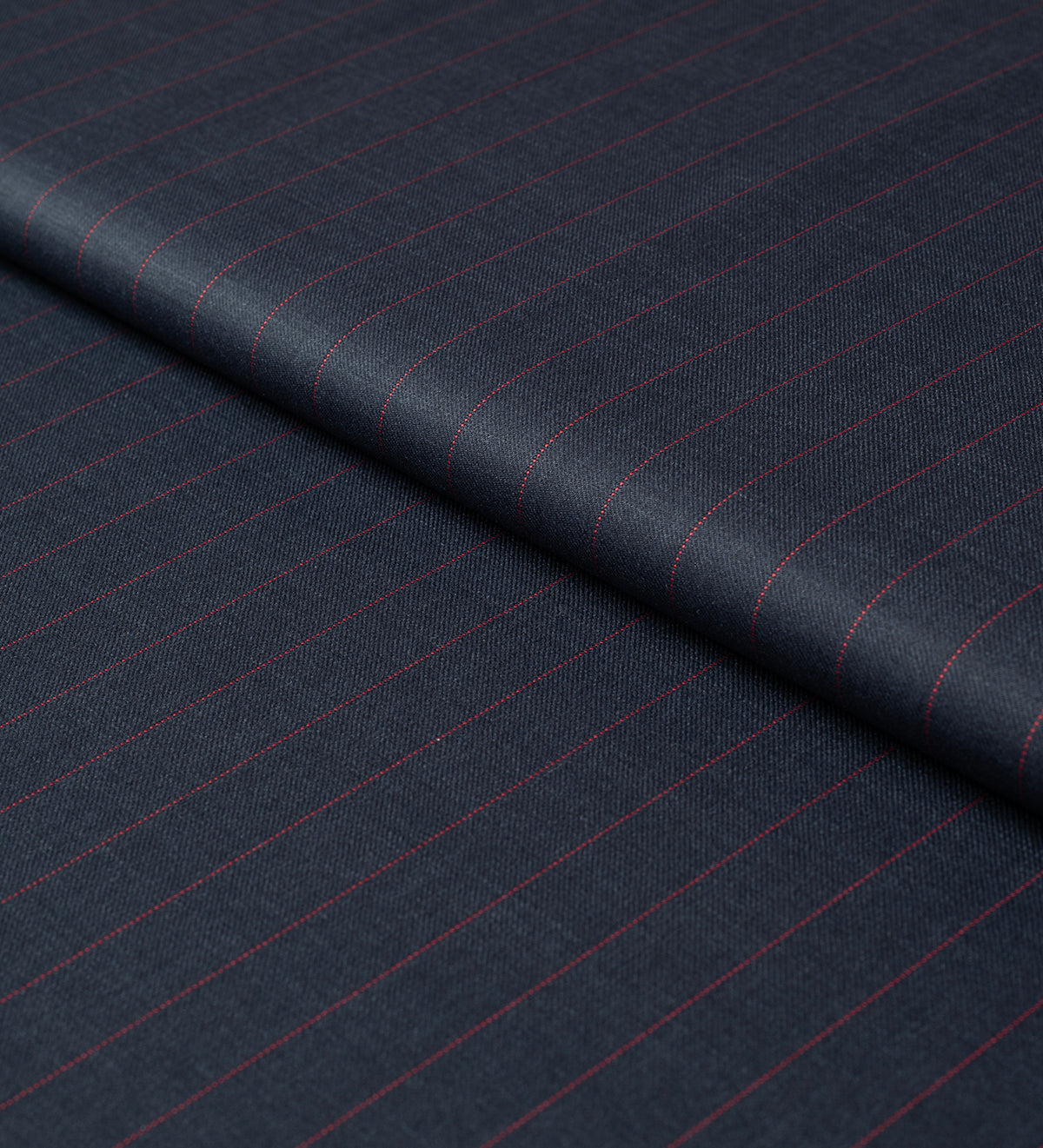 Midnight Bordeaux Pinstripe super 130's by Vercelli Italy (Unstitched Suiting Fabric)